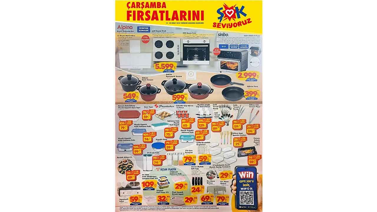 
14 Şubat itibariyle gıdadan kozmetiğe, temizlik ürünlerinden teknoloji ürünlerini birçok üründe indirimli ürünler mevcut.
İşte 14 Şubat'tan 20 Şubat'a kadar indirimde olan ŞOK market ürünlerinin listesi.
